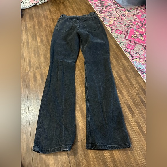 Reformation jeans Peyton high rise bootcut jeans Erie wash black size 27” - Picture 6 of 9